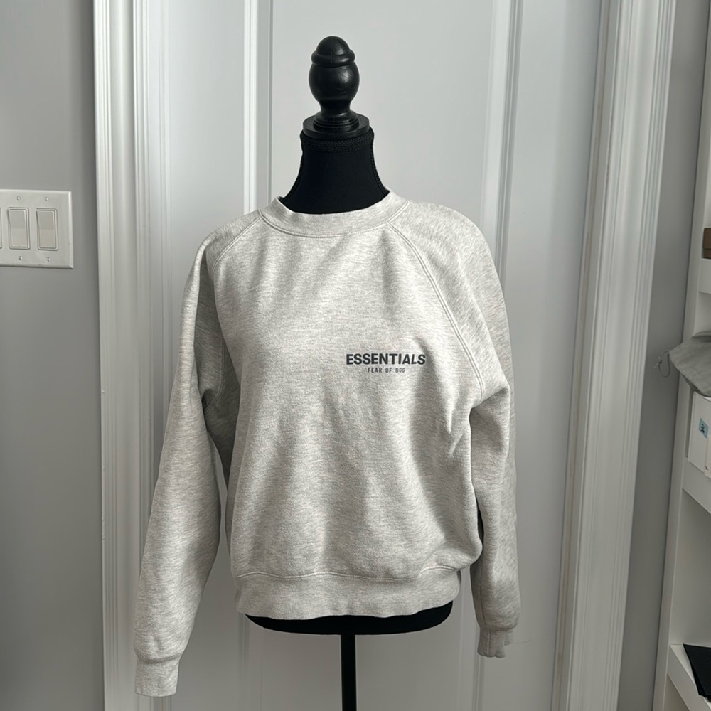 Essentials fear of god crew neck hoodie